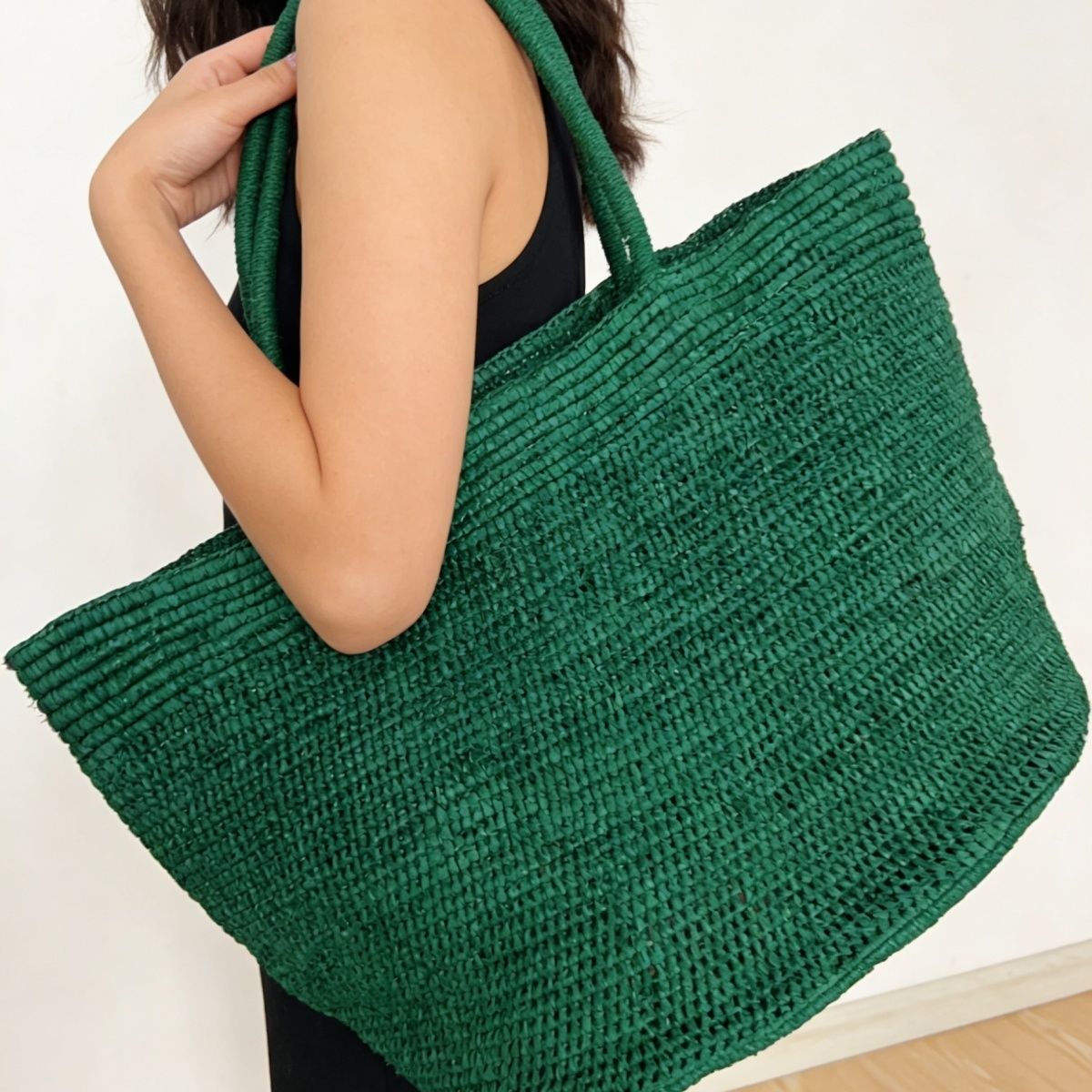 Women'S Raffia Bags - Doğal Hasır Rafya Çantalar Omuz Çantası