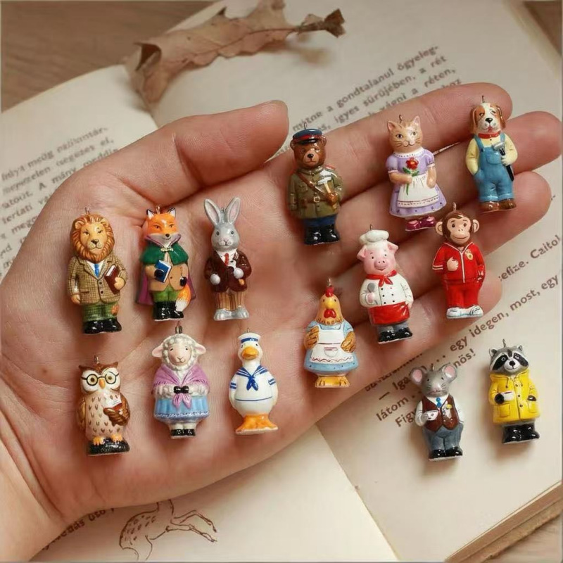 Women'S Young Bags - Yaratıcı Karikatür Antropomorfik Hayvanlar Kolye Charms