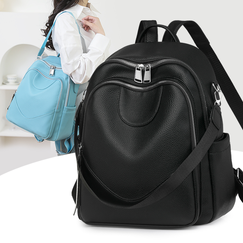 Women Bags Ru - Moda Büyük Kapasiteli kadın Deri Sırt