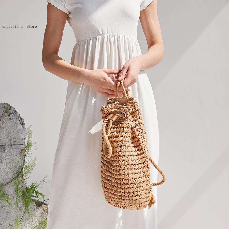 El yapımı İpli Plaj Omuz Çanta - Women'S Raffia Bags incelemesi ve fiyatı