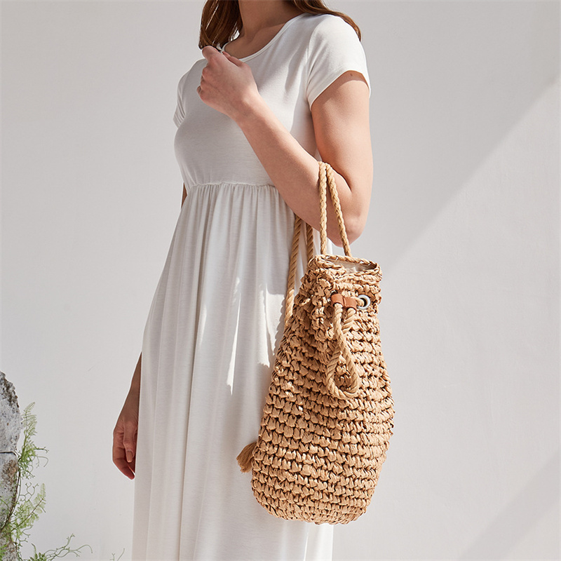 2023 yaz rahat saman sırt kadı - Women'S Raffia Bags incelemesi ve fiyatı