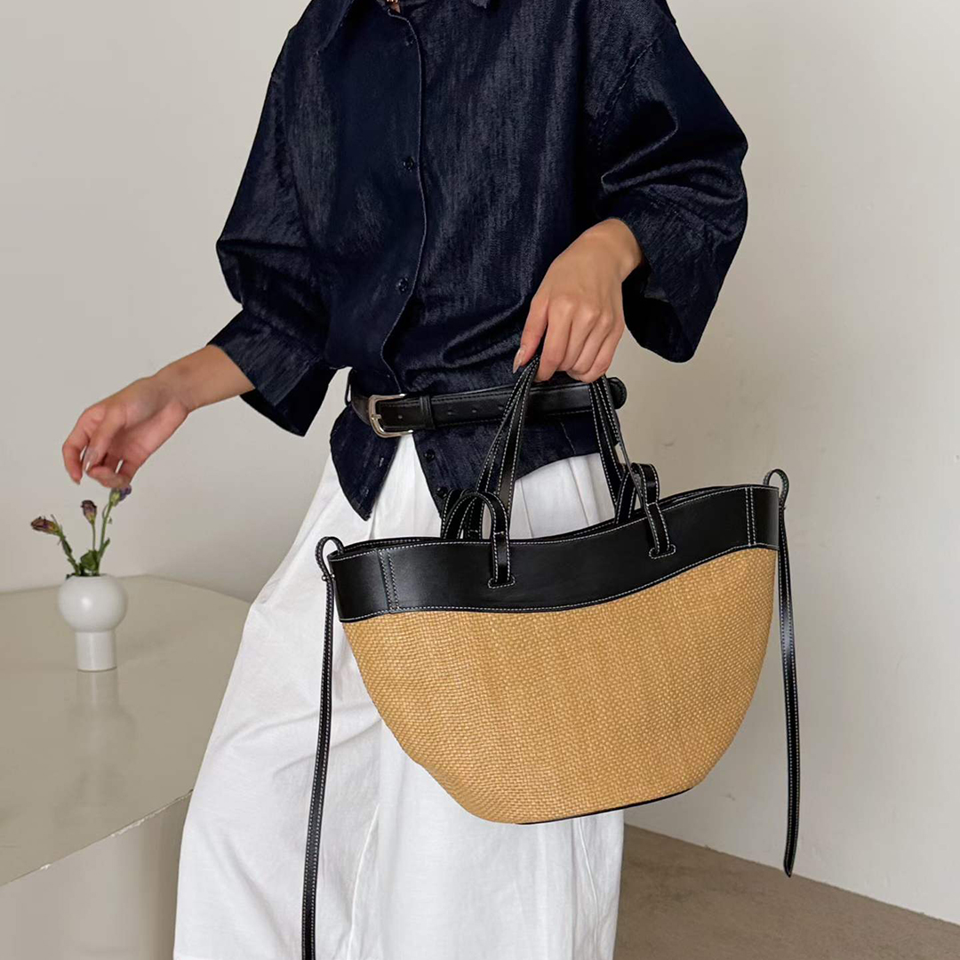 Mendy Hakiki Deri Doğal Rafya  - Women'S Raffia Bags incelemesi ve fiyatı