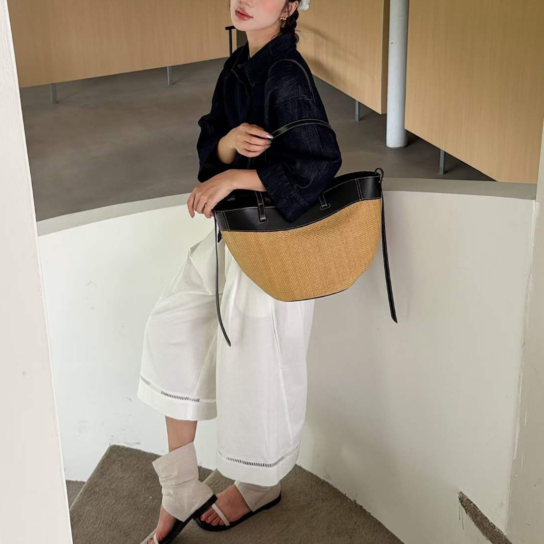 Mendy Hakiki Deri Doğal Rafya  - Women'S Raffia Bags incelemesi ve fiyatı
